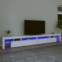 Mobile Porta TV con Luci LED Bianco 290x36,5x40 cm 3152802