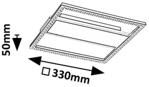 Rabalux 71373 - Plafoniera LED DONYA, 24W, 230V, 4000K