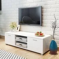 Mobile TV Bianco Laccato Lucido 120x40,3x34,7 cm 243043