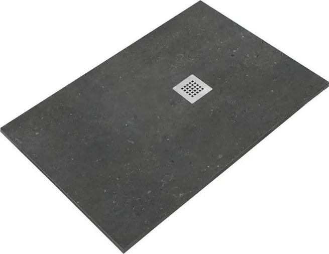 Piatto doccia SANYCCES in resina STRATO nero L 80 x L 190 cm