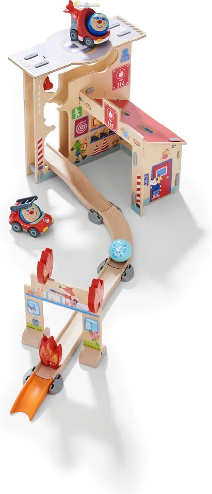 Pista per biglie Kullerbü – Stazione dei pompieri