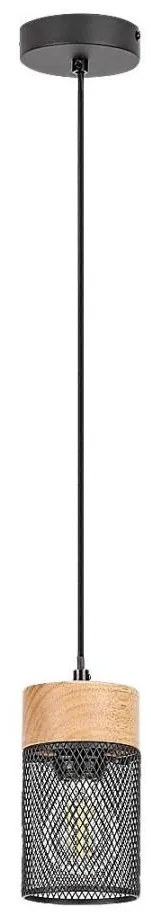 Rabalux 72041 - Lampadario a cavo CALLUM 1xE27/25W/230V faggio