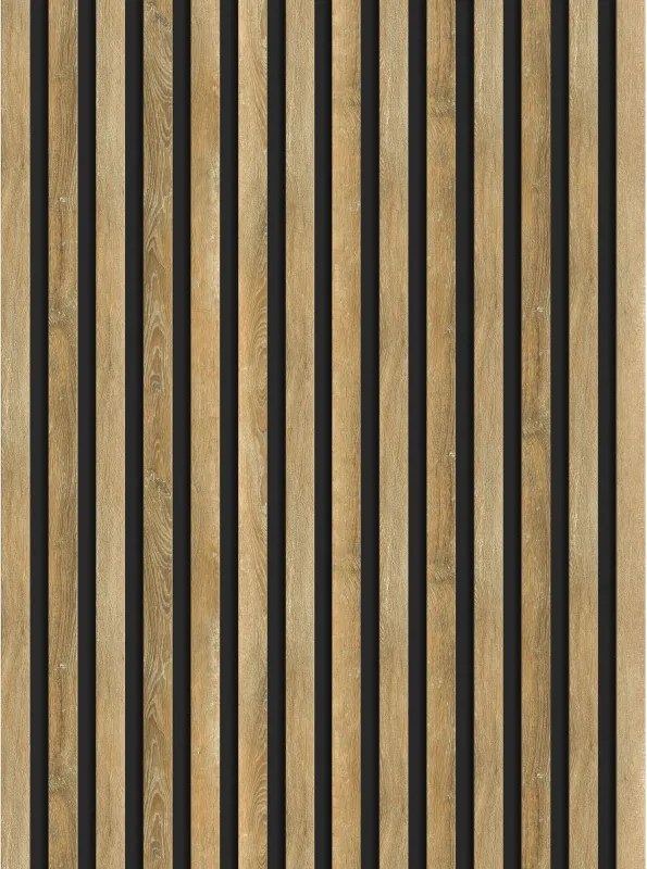 Mexen Lam-B pannelli a doghe da parete 275 x 31,5 cm, pannello HDF 4 mm, Rovere Miele - S100-275317-2812-066