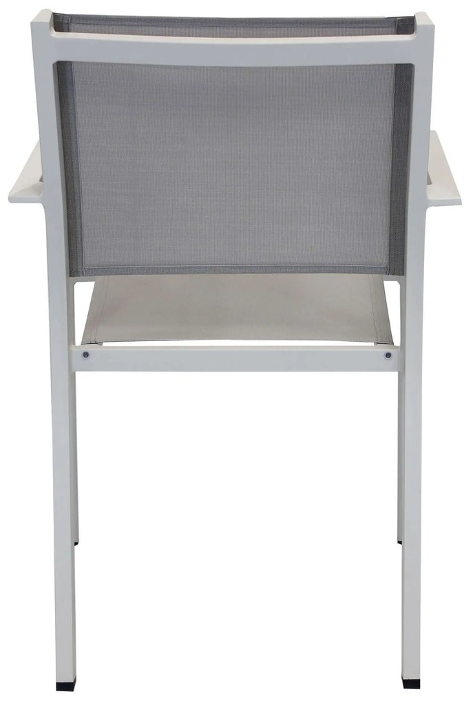 SPLENDOR - poltrona da giardino in alluminio e textilene impilabile