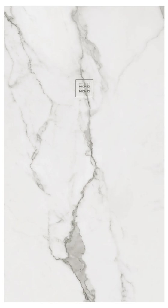 Piatto Doccia 80x80 Effetto Pietra Zenon "Imagine" Bianco Statutario