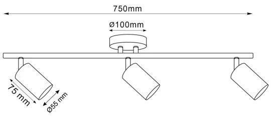Faretto LED RGBW dimmerabile GOLDIE 3xGU10/4,8W/230V dorato