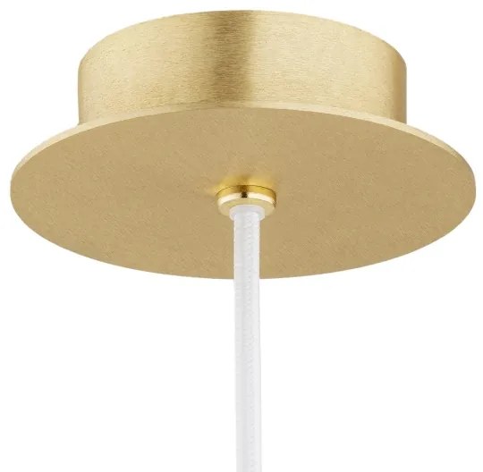 Argon 8507 - Lampadario a sospensione con filo PALOMA 1xE27/15W/230V diametro 25 cm oro/bianco
