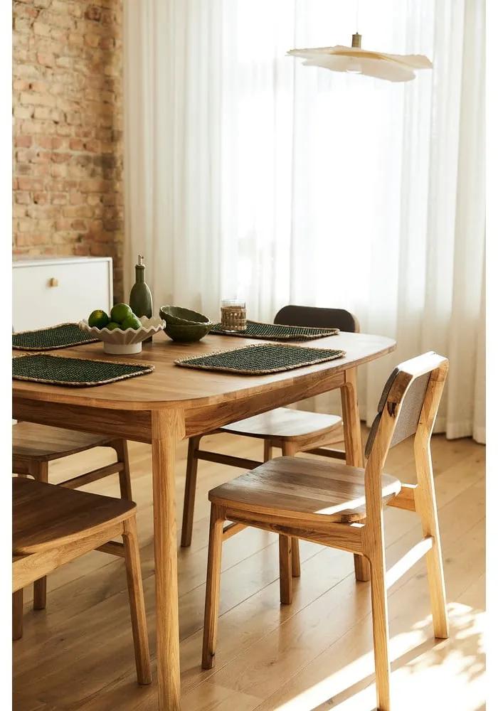 Tavolo da pranzo in legno di quercia di colore naturale 90x120 cm Twig - The Beds