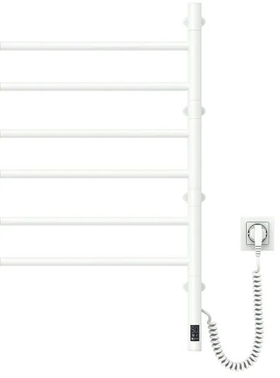 Portasciugamani rotante elettrico con termostato ARABESQUE 196W/230V 81,8 cm IP44 bianco