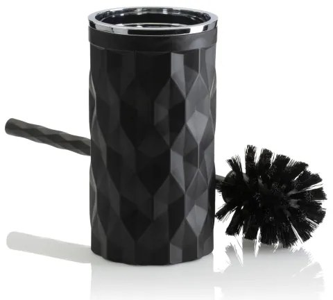 Set da bagno REINA 5 pz nero/cromo