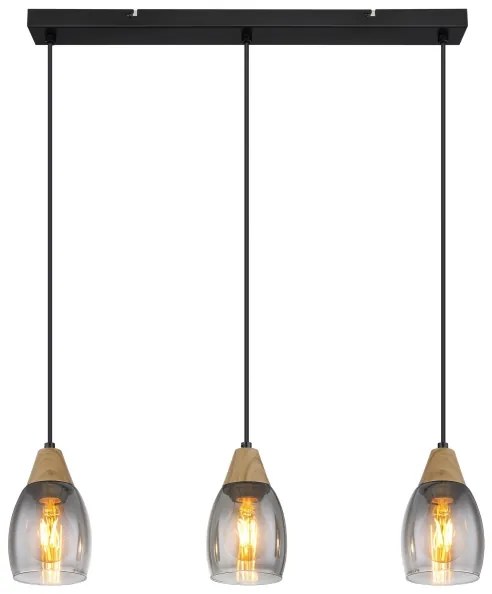 Globo 15706-3H - Lampadario a sospensione con filo REID 3xE27/15W/230V