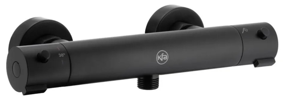 KFA Armatura 5736-010-81 - Rubinetto termostatico per doccia MOZA opaco nero