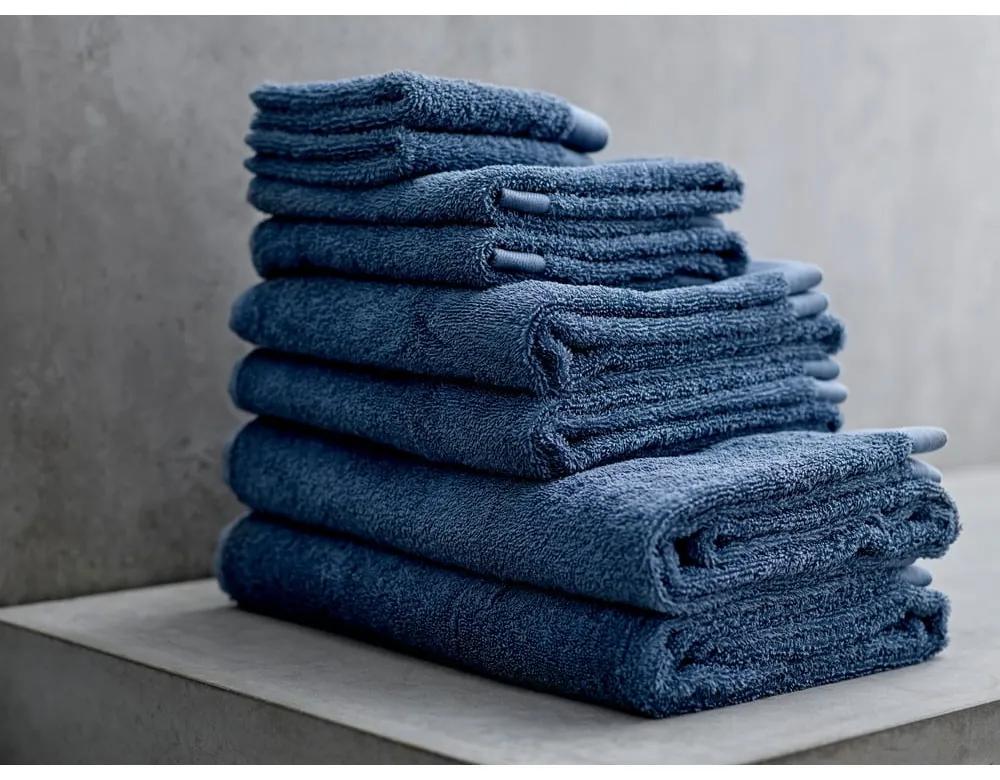 Asciugamano in spugna di cotone blu Indaco, 100 x 50 cm Comfort Organic - Södahl