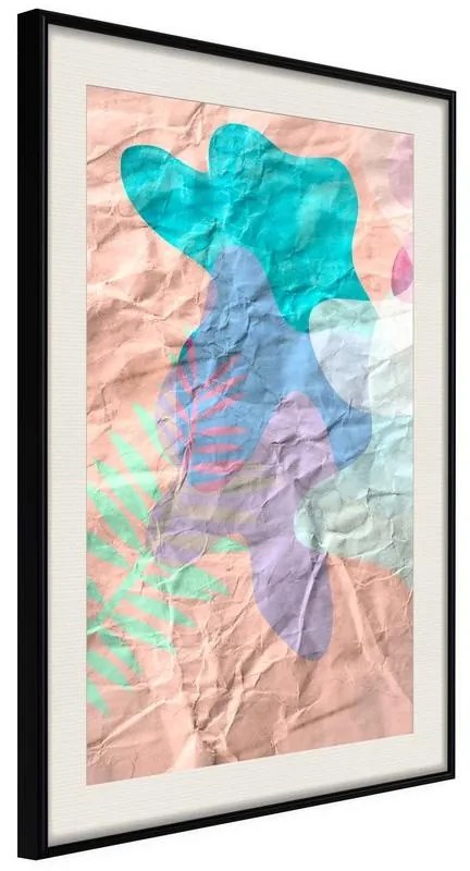 Poster Colourful Camouflage (Peach)