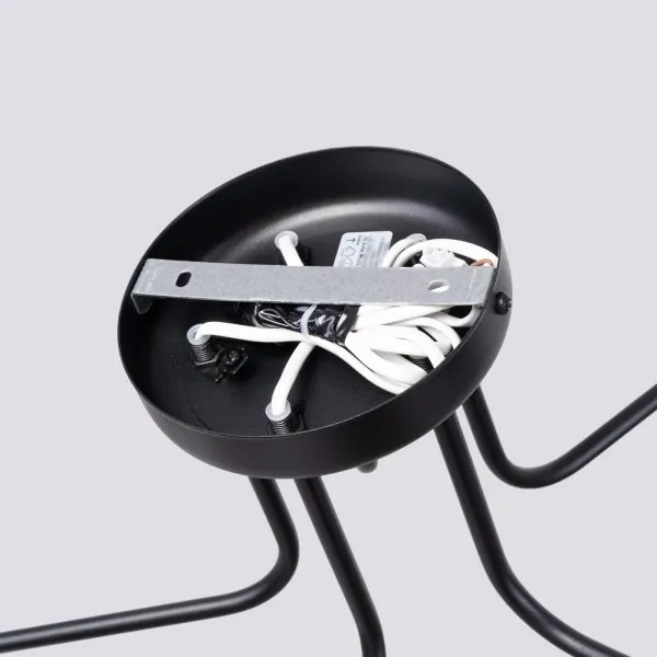 Sollux SL.1663 - Lampadario a sospensione con supporto rigido ASTRAL 5xG9/8W/230V nero