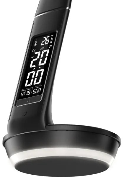 Retlux-LED Lampada dimmerabile con ricarica wireless Qi e display LED/6W/230V 3000/4000/6000K