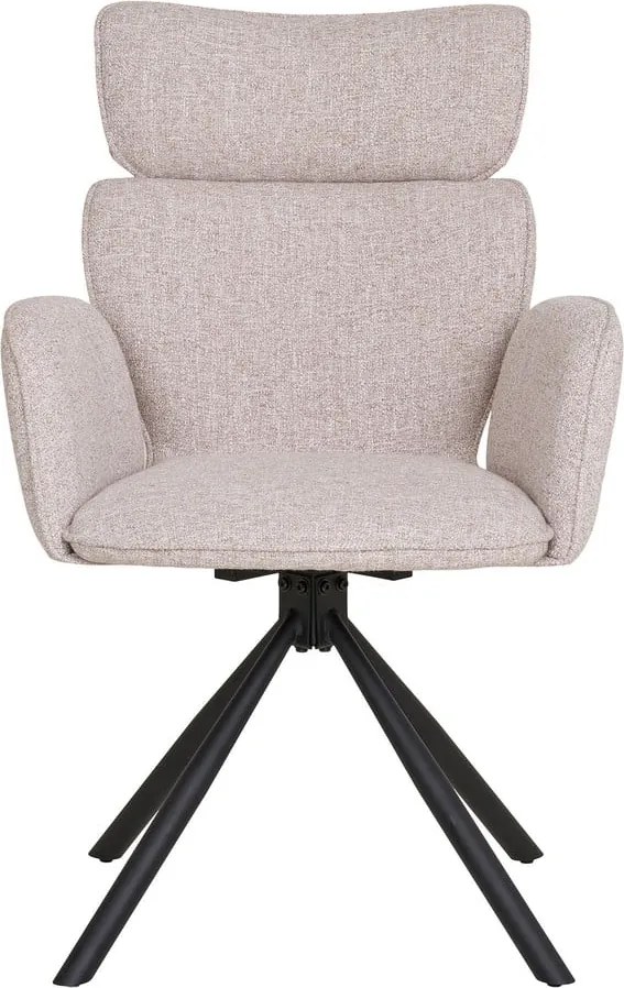 Set di sedie da pranzo beige in imbottito con braccioli 2 pz Cordoba – House Nordic