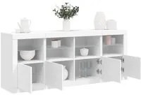 Credenza con Luci LED Bianca 163x37x67 cmcod mxl 109845