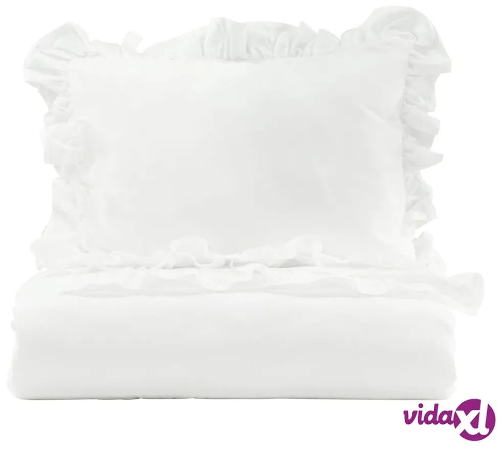 Venture Home Set da Letto Levi 200x150 cm Cotone Bianco