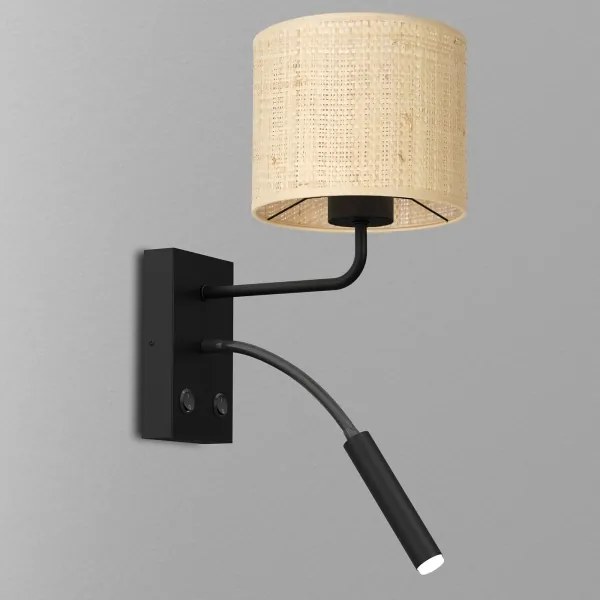 Applique RATTAN 1xE27/60W+1xG9/8W/230V rattan