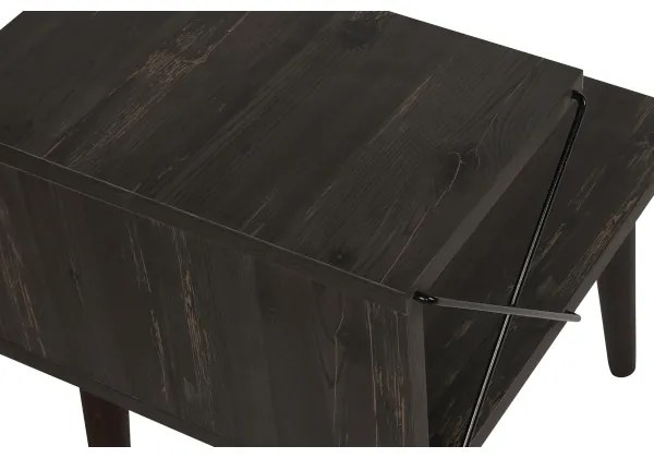 Comodino CROSS 55x50 cm marrone