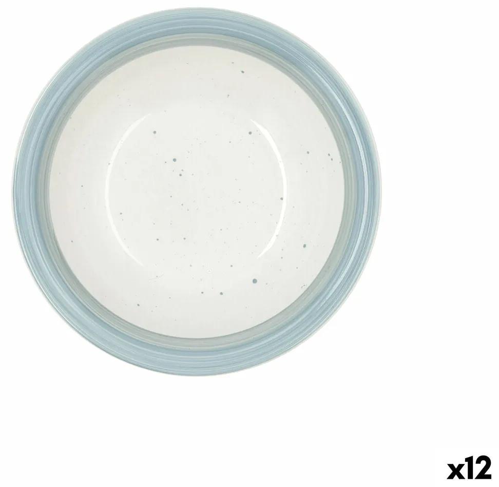 Piatto Fondo Quid Allegra Aqua Ceramica Bicolore (ø 21,5 cm) (12 Unità)
