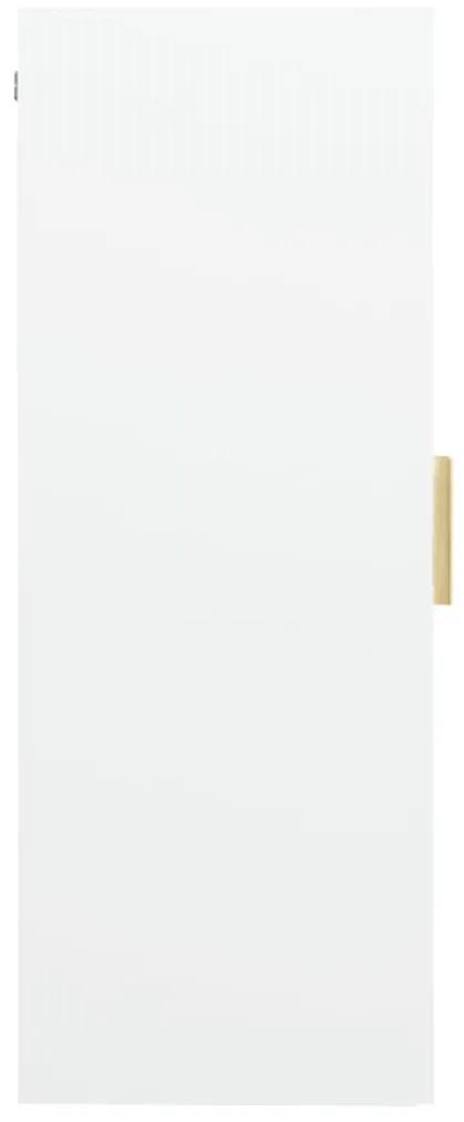Armadietto pensile a parete bianco 69,5x34x90 cm