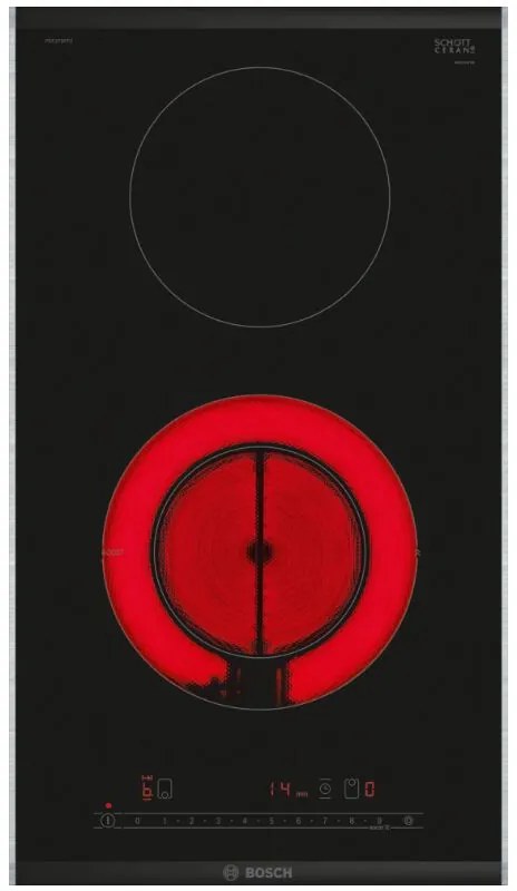 Serie 6 PKF375FP2E. Colore del prodotto: Nero, Posizionamento dell'apparecchio: Da incasso, Dimensione della larghezza del piano cottura: 30 cm.