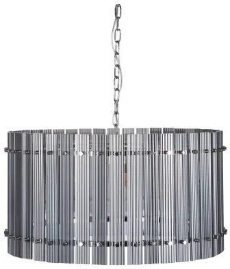 Lampadario 76 x 76 x 39 cm Cristallo Metallo Argento