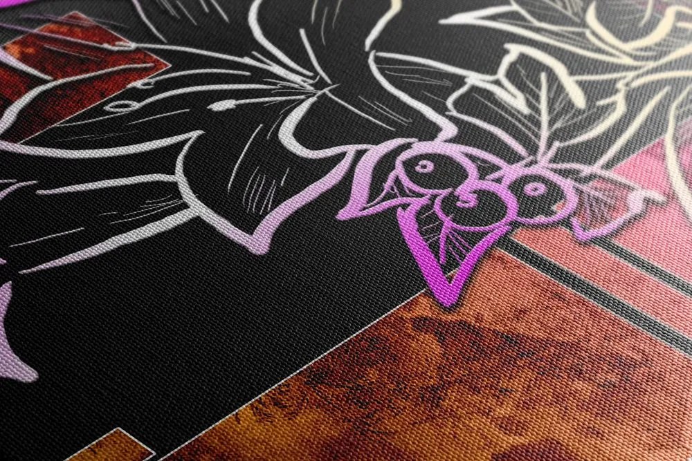 Stampa su tela – Illustrazione floreale