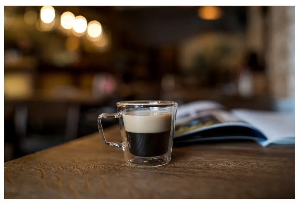 Tazze in set per espresso/con parete doppia in vetro 2 pz 80 ml Diva – Vialli Design