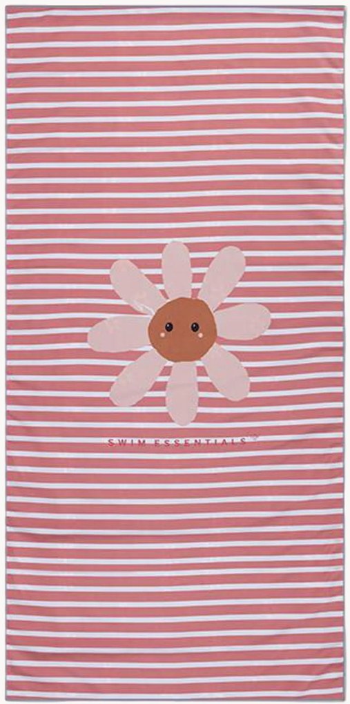 Telo mare per bambini in microfibra con custodia Daisy Flower
