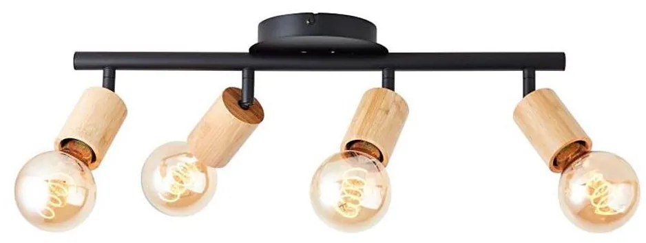 Brilliant - Faretto TIFFANY 4xE27/28W/230V bambù