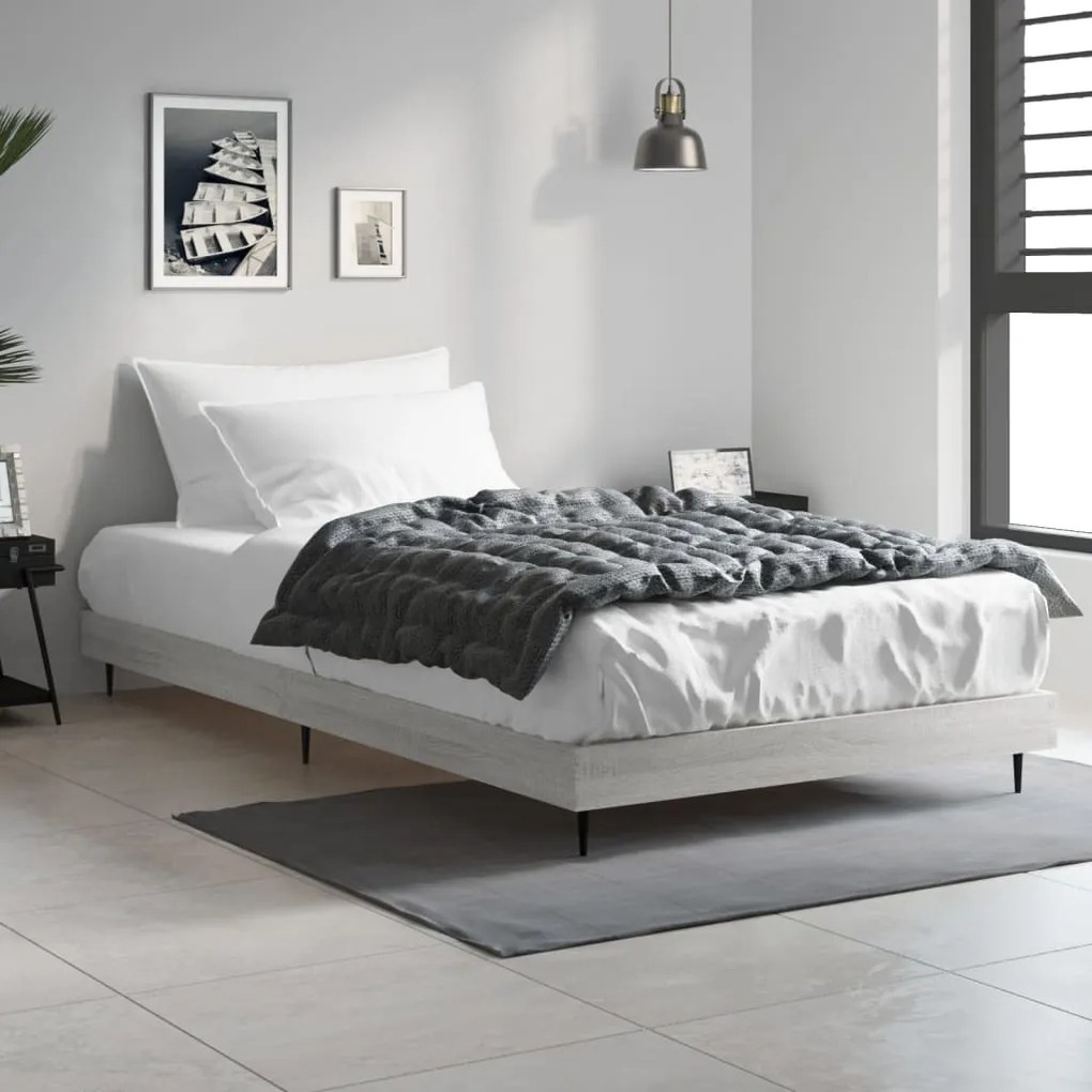 Giroletto Grigio Sonoma 90x200 Cm İn Legno Multistrato /