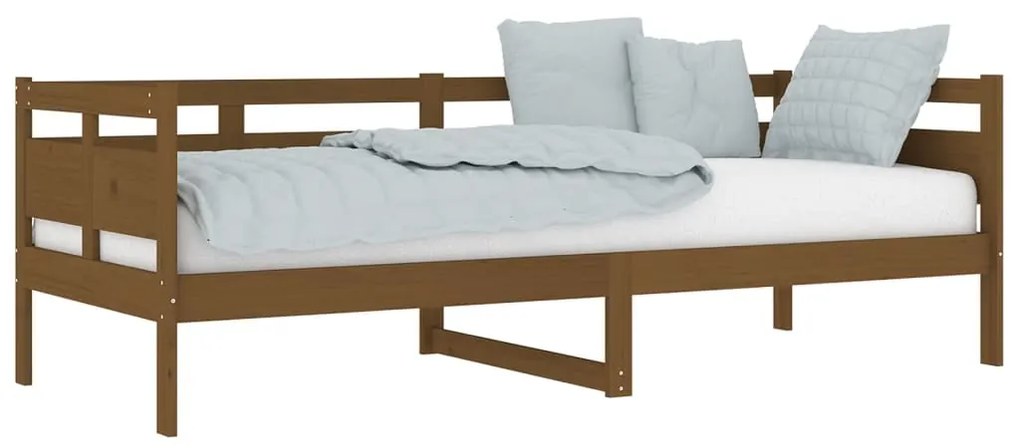 Dormeuse miele in legno massello di pino 80x200 cm