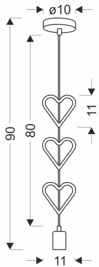 Lampadario per bambini HETS, a sospensione con cavo, 1xE27/20W/230V, blu/bianco