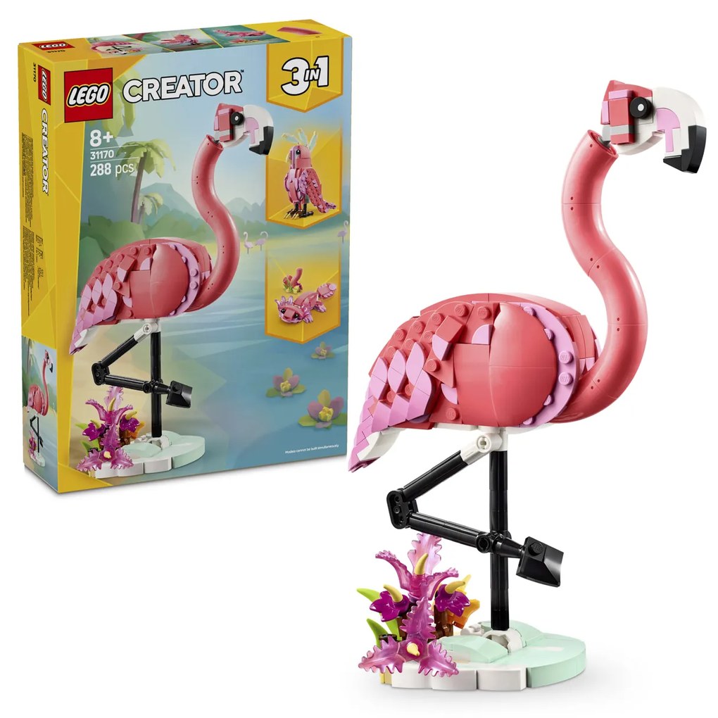 Fenicottero rosa Lego Creator 3 in 1