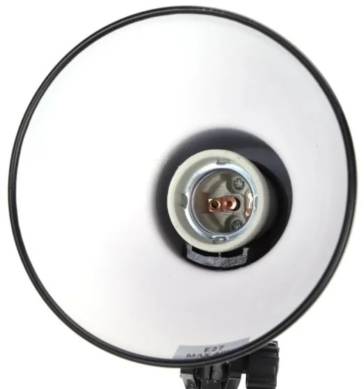 Aigostar - Lampada da tavolo 2in1 1xE27/40W/230V nero
