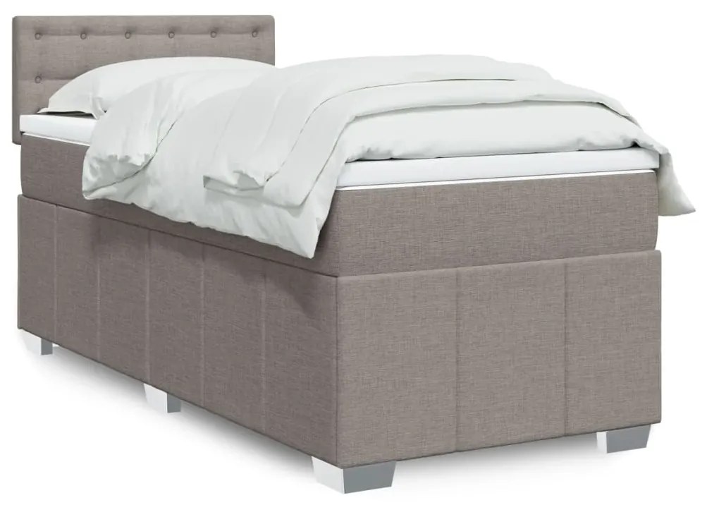 Giroletto A Molle Con Materasso Tortora 100x200 Cm İn Tessuto /