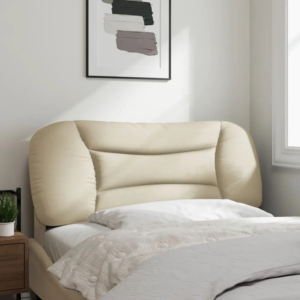 Cuscino testiera crema 100 cm in tessuto
