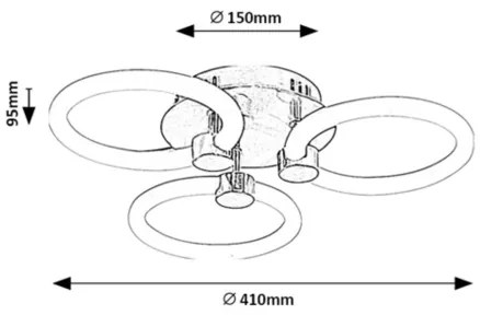 Rabalux 71007 - Plafoniera LED dimmerabile SOTIRIS LED/21W/230V + telecomando