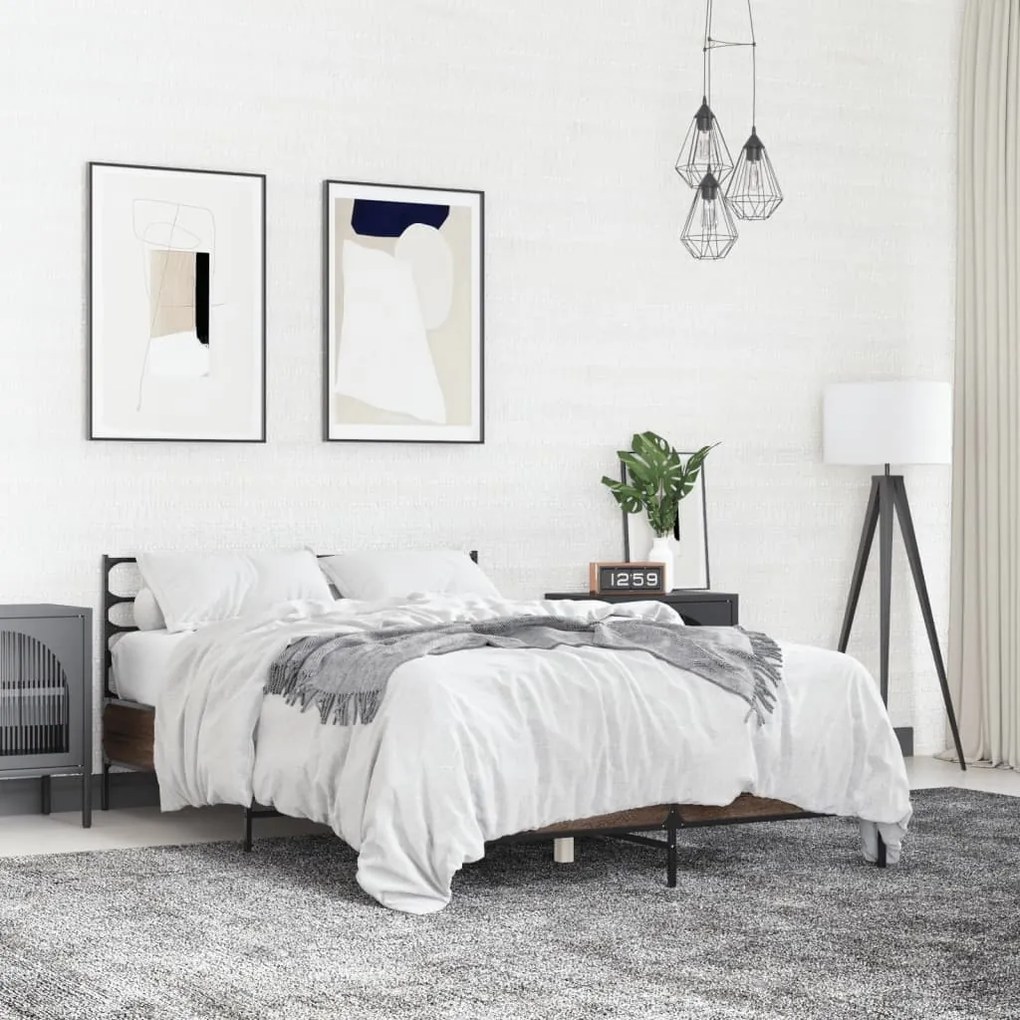 Giroletto rovere marrone 120x190cm in legno multistrato metallo