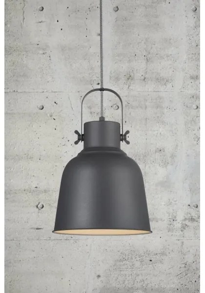 Nordlux - Lampadario a sospensione con filo ADRIAN 1xE27/40W/230V diametro 25 cm antracite