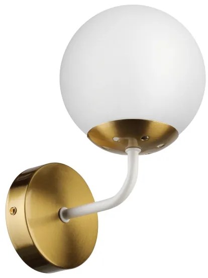 Brilagi - Lampada da parete MALIVA 1xE14/15W/230V dorata/bianca