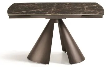 Tavolo da cucina allungabile 200 cm piano grčs porcellanato Marrone OSTUNI