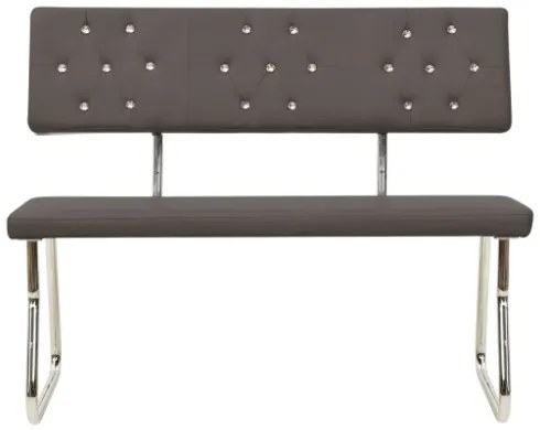 Panca 110 cm Grigio Antracite in Similpelle