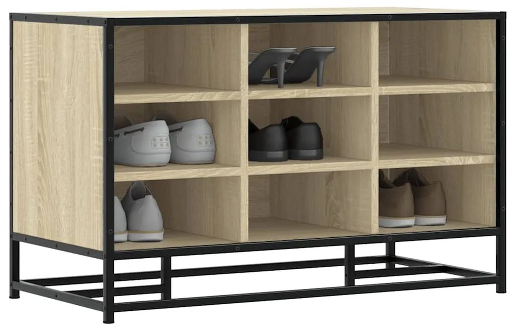 Scarpiera Sonoma Rovere 84x40x53,5 Cm İn Truciolato E Metallo /