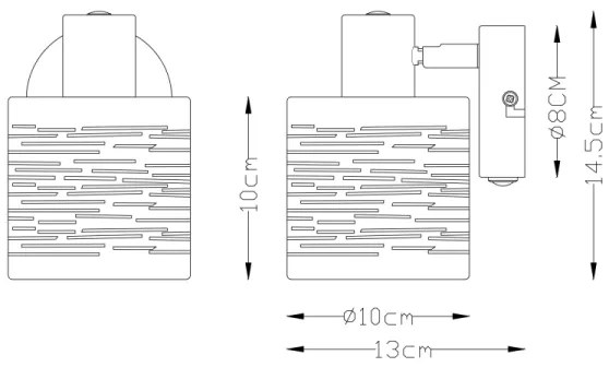 Globo 15342-1 - Applique TUNNO 1xE14/15W/230V