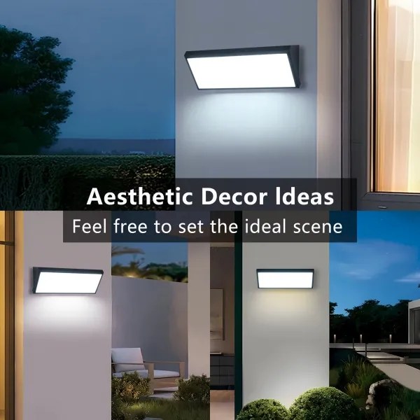 Brilagi - Applique da esterno LED TRIANGLE LED/42W/230V nera IP65