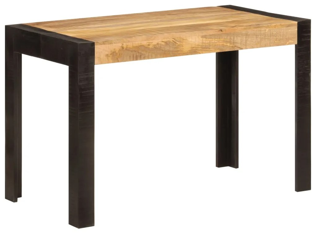 Tavolo Da Pranzo 120x60x76 Cm İn Legno Massello Di Mango /